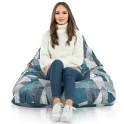 Puff Asiento de Suelo XL Bermuda - Tejido Estampado Premium – vista 71