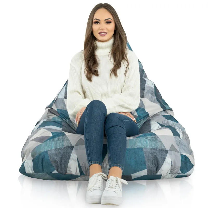 Puff Asiento de Suelo XL Bermuda - Tejido Estampado Premium – vista 71