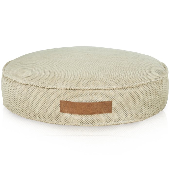 Beige Punto Camas Redondas Para Perros Dot