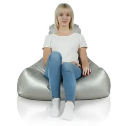Puff Sillón con Respaldo Bali - Piel Sintética – vista 7