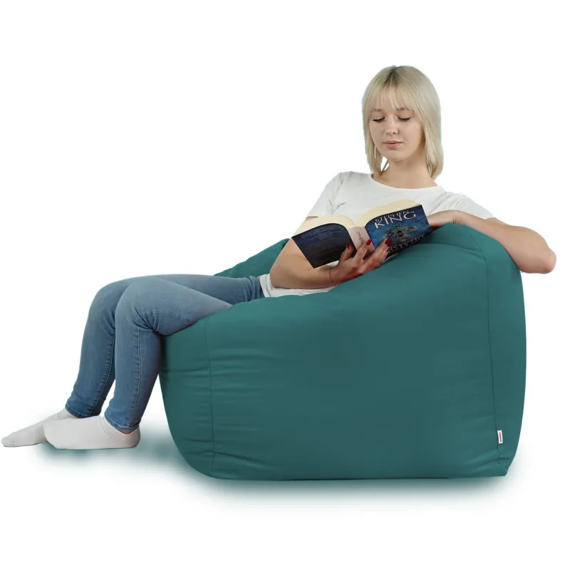 Puff Sillón de Suelo Cubo Amalfi - Terciopelo Soft – vista 60