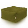 Verde reposapiés cuadrados terciopelo