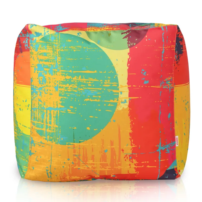 Puff Cuadrado Cubo - Tejido Estampado Premium – vista 30