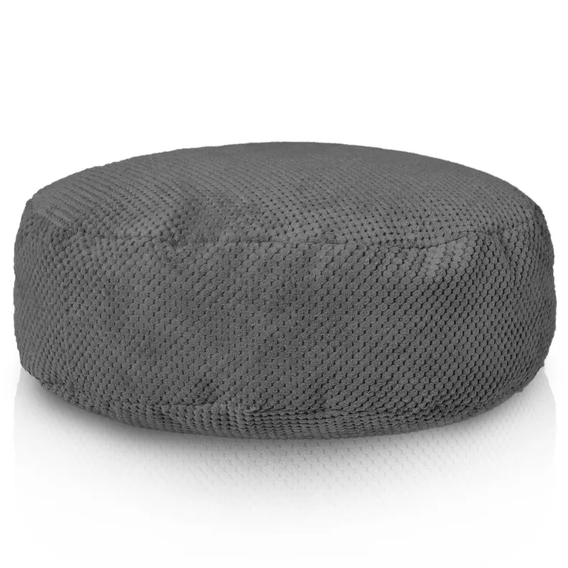 Puff Reposapiés Redondo - Terciopelo con Textura Dot – vista 5