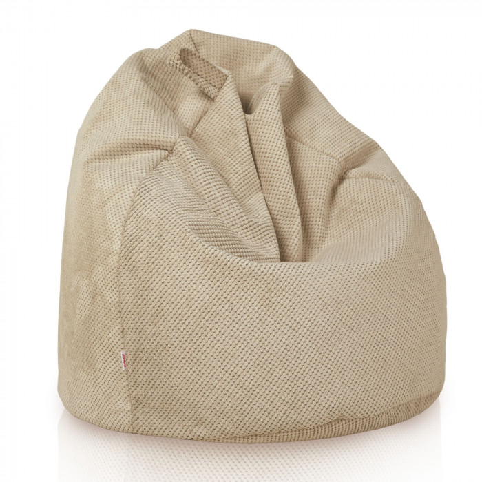 Beige Dot puff pera para niños