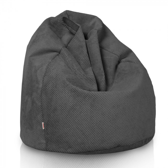 Gris Dot puff pera para niños