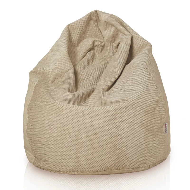 Beige Dot puff pera XL