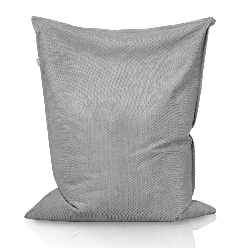 Gris Claro Dot Puff Almohada