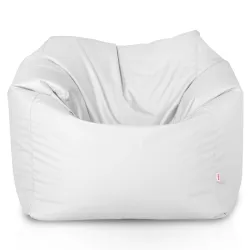 Sillón exterior elegante en blanco para espacios modernos