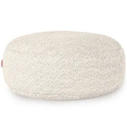 Puff Reposapiés Redondo - Borreguito Bouclé