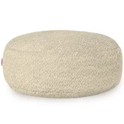Puff Reposapiés Redondo - Borreguito Bouclé