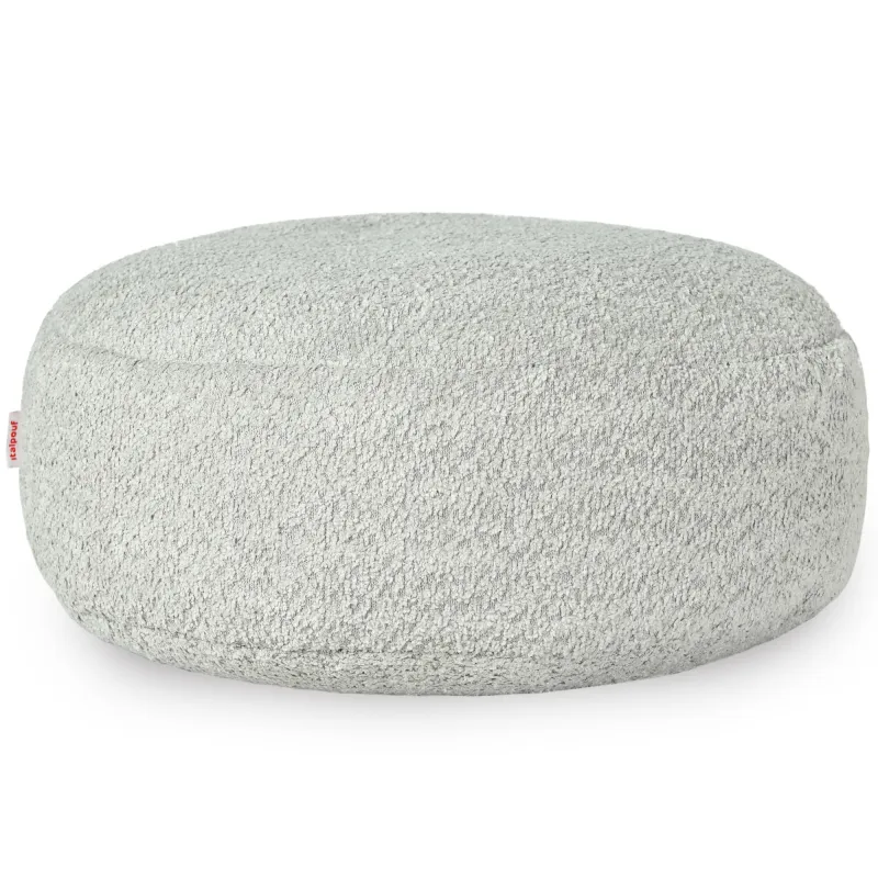 Puff Reposapiés Redondo - Borreguito Bouclé