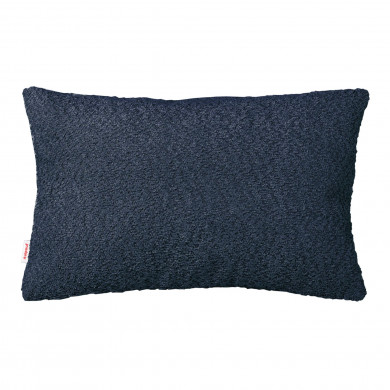 Azul marino bouclé almohada rectangular