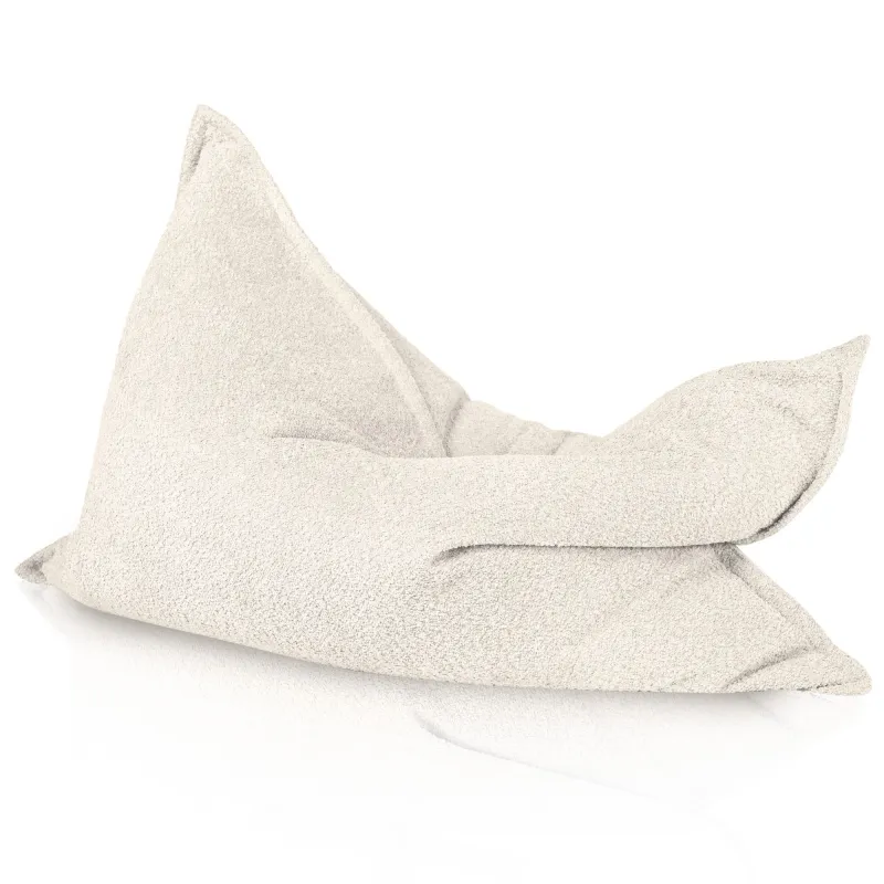 Crudo bouclé puff almohada
