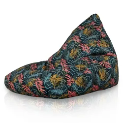 Puff Asiento de Suelo XL Bermuda - Tejido Estampado Premium