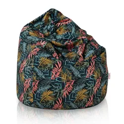 Puff Pera Estándar - Tejido Estampado Premium