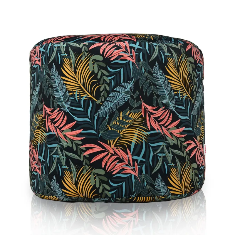 Puff Redondo Cilindro - Tejido Estampado Premium – vista 2