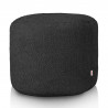 Puf cilindro boucle negro