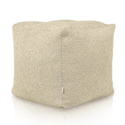 Puff Cuadrado Cubo - Borreguito Bouclé