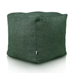 Puff Cuadrado Cubo - Borreguito Bouclé