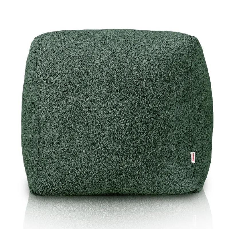 Puff Cuadrado Cubo - Borreguito Bouclé – vista 2