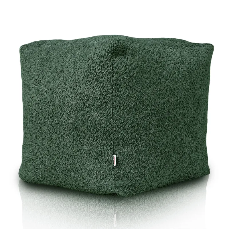 Puff Cuadrado Cubo - Borreguito Bouclé – vista 3
