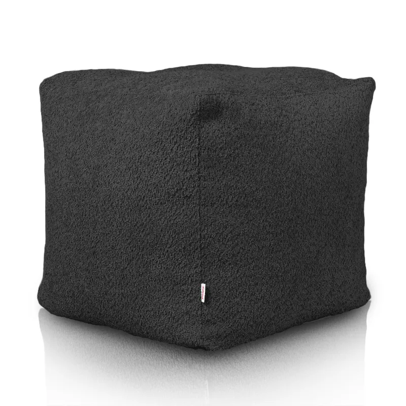 Puff Cuadrado Cubo - Borreguito Bouclé