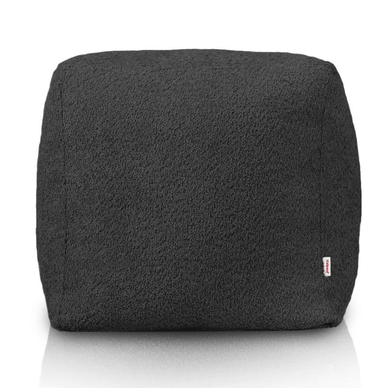 Puff Cuadrado Cubo - Borreguito Bouclé – vista 2