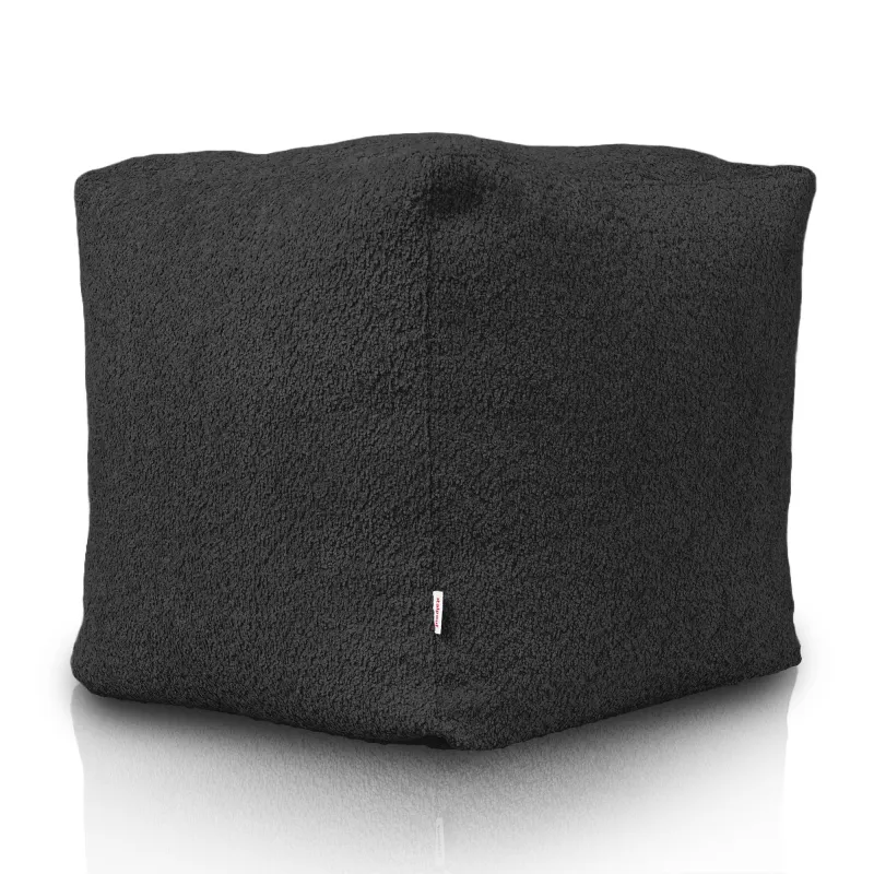 Puff Cuadrado Cubo - Borreguito Bouclé – vista 3