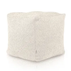 Puff Cuadrado Cubo - Borreguito Bouclé