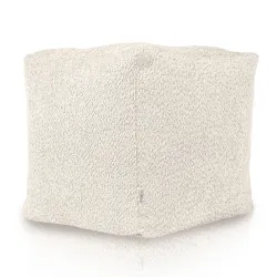 Puff Cuadrado Cubo - Borreguito Bouclé – vista 3