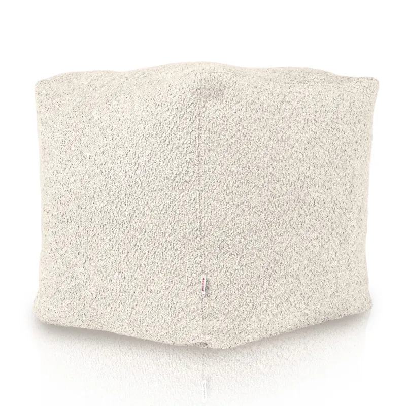Puff Cuadrado Cubo - Borreguito Bouclé – vista 3