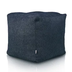 Puff Cuadrado Cubo - Borreguito Bouclé