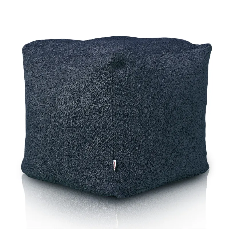 Puff Cuadrado Cubo - Borreguito Bouclé
