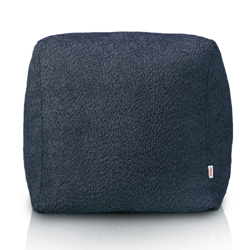 Puff Cuadrado Cubo - Borreguito Bouclé – vista 2