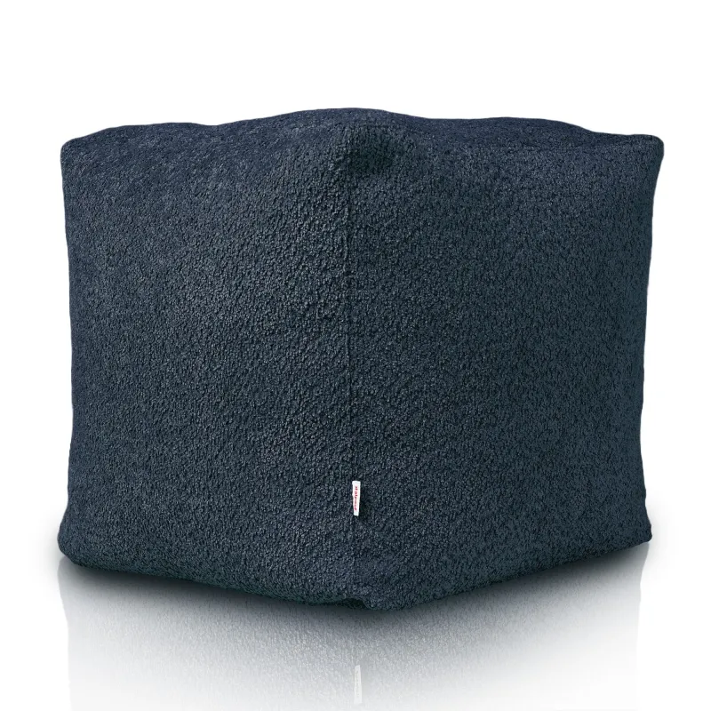 Puff Cuadrado Cubo - Borreguito Bouclé – vista 3