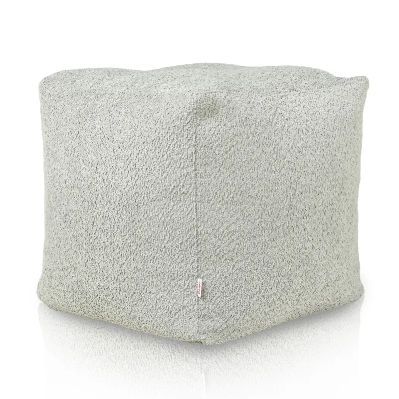 Puff Cuadrado Cubo - Borreguito Bouclé