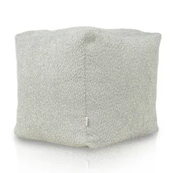 Puff Cuadrado Cubo - Borreguito Bouclé – vista 3