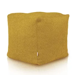 Puff Cuadrado Cubo - Borreguito Bouclé