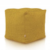 mostaza boucle Puff Cuadrado Cubo