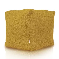Puff Cuadrado Cubo - Borreguito Bouclé – vista 3