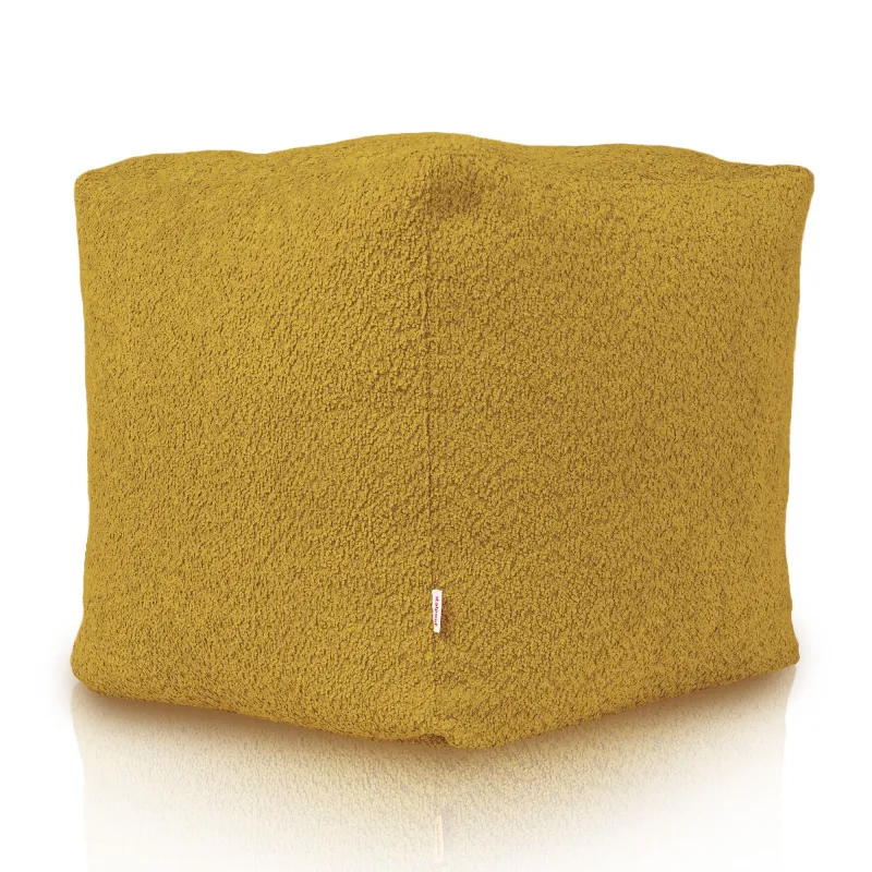 Puff Cuadrado Cubo - Borreguito Bouclé – vista 3