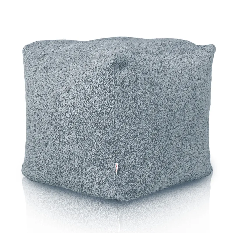 Puff Cuadrado Cubo - Borreguito Bouclé
