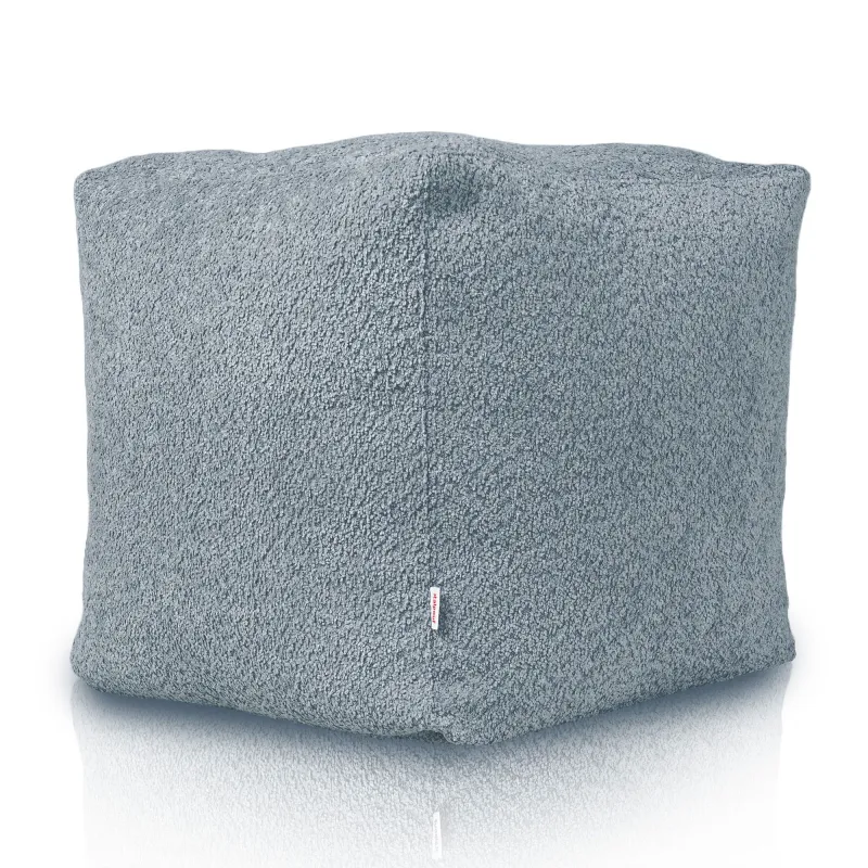 Puff Cuadrado Cubo - Borreguito Bouclé – vista 3