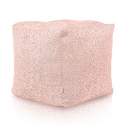 Puff Cuadrado Cubo - Borreguito Bouclé