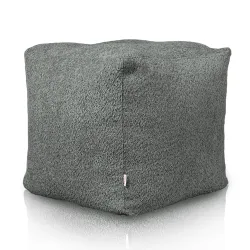 Puff Cuadrado Cubo - Borreguito Bouclé