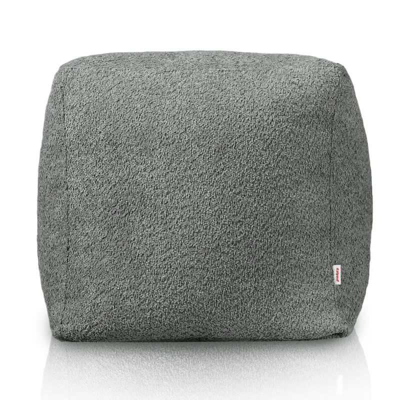 Puff Cuadrado Cubo - Borreguito Bouclé – vista 2
