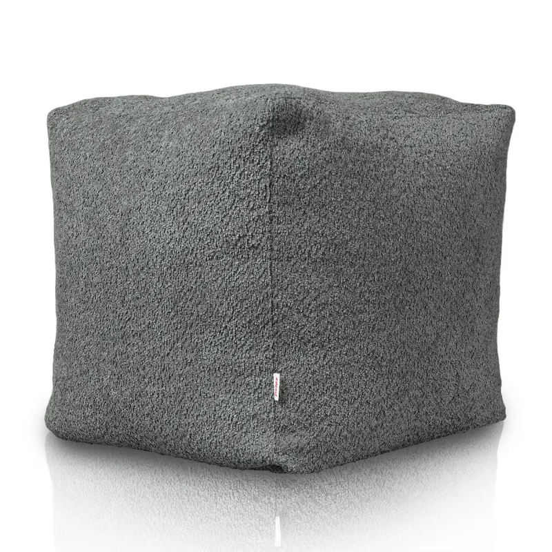 Puff Cuadrado Cubo - Borreguito Bouclé – vista 3