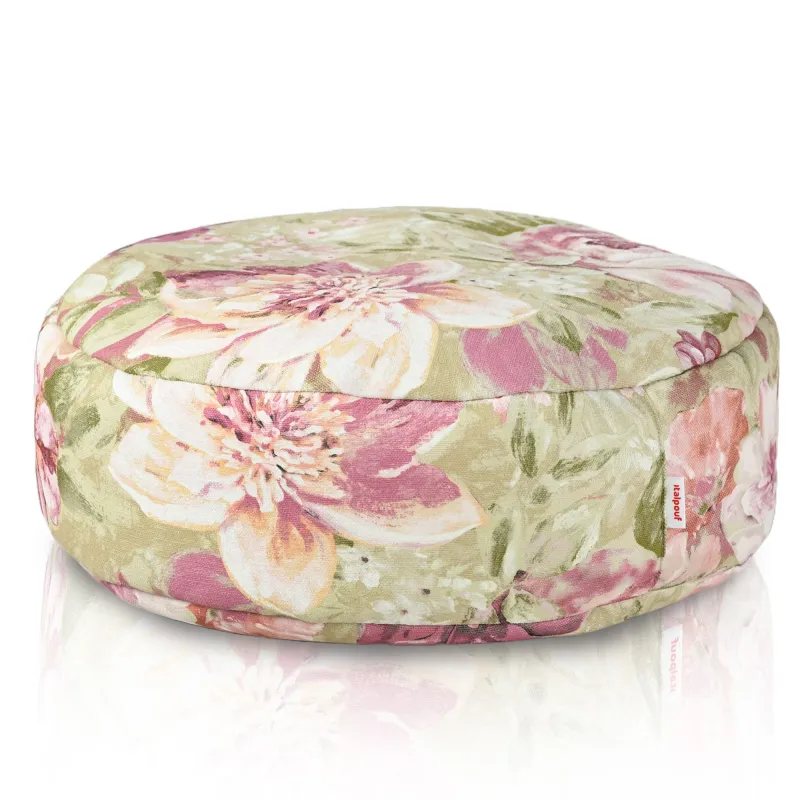 Puff Reposapiés Redondo - Tejido Estampado Premium – vista 9