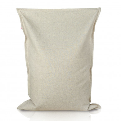 Lana beige puff almohada